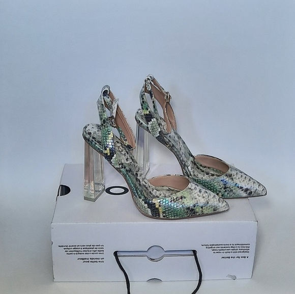 Aldo Strappy Heeled Shoes - Blocked Heels - Picture 2 of 9